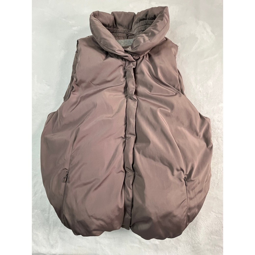 GAP Womens‎ S Puffer Vest Soft Brown